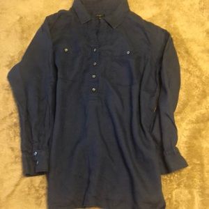 Talbots long sleeve linen shirt. Size 2X